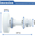 Dimensions of the 2-Pack R0915700 Drive Shaft Assembly For Atlas And Atlas XT Pool Cleaners, Replacement Part.