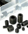 Hex Socket Set Screws Assortment Kit Alloy Steel Cup Point M3 M4 M5 M6 M8 For Furniture in storage case