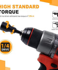 Magnetic Nut Driver Set for Impact Drills, 35 Piece with high torque shown, features 1/4 inch drive with quick change hex shank.