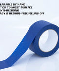 Blue Painter Tape 2 Inch Masking Tape Bulk For Multi Surface Projects With Sharp Lines And Residue Free Finish 196 Yards Total Pack Of 4 Rolls