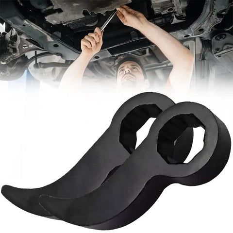 Beefed Up Pry Bar Wrench Adaptor Head Converts Any 1/2 Inch Drive Breaker Bar Or Ratchet Into A Crowbar Tool, Upgraded Thickened Half Shaft