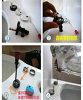 Installation process of Heavy Duty Soft Close Flower Pattern Resin Toilet Seat With No Sweat Install For Bathroom Glow Up Universal Oval Shape Quick Swap Hinges.