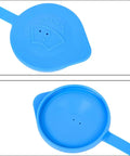 Honda Pilot Windshield Washer Reservoir Cap 76802-SZA-A01 Replacement, blue plastic cap front and inner view, 2009-2015 models