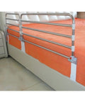 Foldaway Bed Safety Rail With Quiet Easy Grab Guard For Seniors And Adults No Fuss Bedside Handrail, 90cm, stainless steel