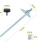 Heavy Duty Rip Fence Guide For Circular Saws Built Tough As Nails And Rock Solid For Pinpoint Alignment Heavy Saw Jig Accessory components including ruler and knob.