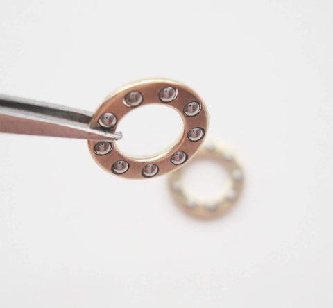 Folding Knife Pivot Pin Fast Open Washer Gasket Bearing Shim For Smooth One Hand Flips brass washer with stainless beads