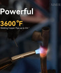 Heavy Duty Propane Torch With 3.6 Foot Hose Pro Grade Trigger Start Adjustable Swirl Flame And Brass CGA600 Connection, welding copper pipe