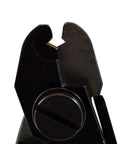 Close-up of Fiber Optic Stripper With V Shaped Opening For Safe Cable Preparation And Wire Stripping, Lightweight 2.72 Oz Tool.