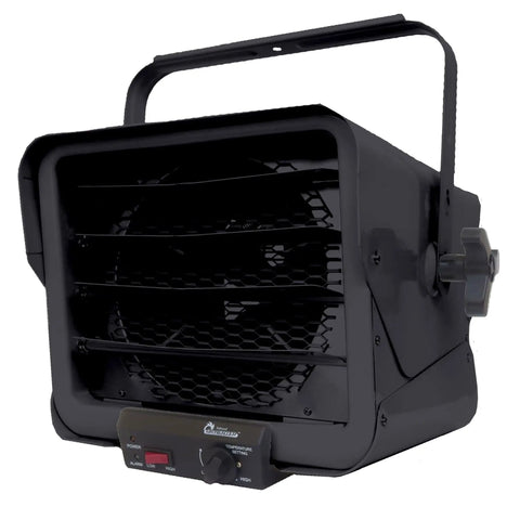 Rugged Heavy Duty 240 Volt Hardwired Commercial Shop And Garage Heater Cranking 3000 To 6000 Watts To Blast Serious Heat Into Your Workspace Fast