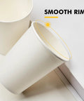 8 Oz Disposable Coffee Cups 500 Pack, Leakproof Thickened Paper Cups with Smooth Rim for Hot Coffee, Tea, Water or Juice