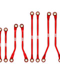 Aluminum High Clearance Links For TRX4M High Trail K10 F150 RC Crawler, CNC anodized red aluminum links set