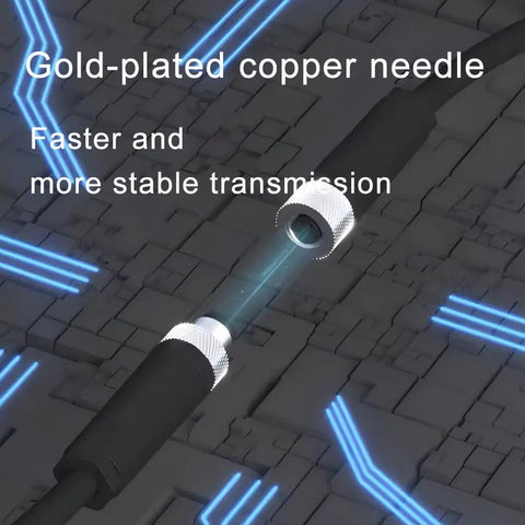 M12 4 Pin A Coded Connector Cable Straight Male To Female Unshielded IP67 Waterproof 250V 4A PVC AWG22 2M Gold-Plated Copper