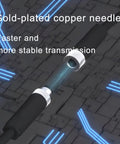 Gold-plated copper needle of M12 4 Pin Right Angle Connector Cable A Code Male To Female Plug IP67 Waterproof