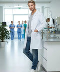 Unisex Lab Coat For Workwear With Roomy Fit That Fits Over Clothes, Comfortable Lab Coat For Science And Medical Settings
