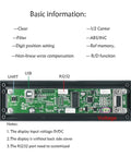 Ultra Compact Linear Scale ES-19 Single Axis Digital Readout DRO with circuit board, ports labeled for machining precision