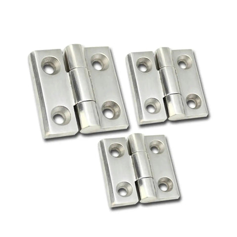 Stainless Steel Corner Door Hinges Set Of 2 50x50 Hardware Cabinet Folding Hinges for Doors and Windows, rust resistant finish