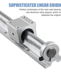 Two Piece SBR16 2000mm Linear Rail Kit With Carriages And Limit Rings For DIY CNC Machines Pro Grade Beefy Heavy Duty Guide Rails