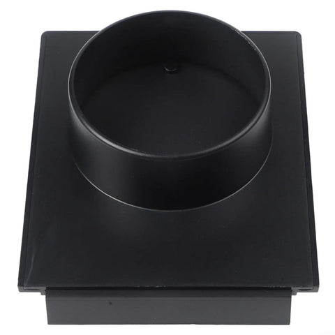 Sturdy Abs Dust Collection Hose Connector With Three-Way Valve 100mm For Shop Vac And Ventilation Needs High Flow Adapter Accessory Black, top view of black 100mm connector.