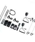 Tri-Band Ham Radio Long Range Handheld 10W Two Way Radio With UHF VHF 1.25M, speaker mic, antennas, battery, dual pack