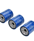 Three Pack Oil Filter Drain Plug Gasket Kit For 15400-PLM-A02 And 94109-14000 Replacements, blue oil filters