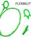 Five In One Drain Snake Kit With Five Pack Flexible Drain Augers, green flexible auger with multi-tooth design