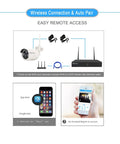 Setup of 8 Channel WiFi Home Security Camera System With 1296P Clarity NVR Kit Includes Four 3MP Waterproof CCTV IP Cameras