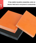 Built Tough Bakelite Panel Sheet From Phenolic Resin, Ultra Durable Electrical Insulation For Electronics And Mechanical Parts, 50x50x40mm Pack Of 2, High Heat, Impact Resistant, Insulation You Can Count On orange phenolic sheets stacked