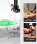 Fish Mouth Sewing Machine Needle Threader Upgraded 2024 Automatic Threading Aid For Fast No Fuss Sewing tool in use