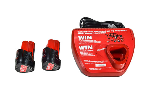 M12 FUEL 12V Straight Die Grinder Kit With Brushless 0.3 HP Motor, two 2.0Ah batteries and fast charger on display