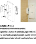 Heavy Duty RFID Lock For Gym Lockers With Password And Keycard Access Secure Cabinet Padlock For Office Drawers installation instructions
