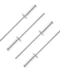 Aluminum Pop Rivets Kit 100 Count Dome Head Blind Rivets For Sheet Metal Five Thirty Second Inch Diameter And Three Eighth Inch Grip Length