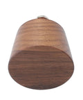 5cm Walnut Wood Cone Cabinet Knobs Drawer Pull Handles For Wardrobe And Kitchen Cabinets Dope Durable Furniture Hardware Upgrade Your Dresser And Closet With Easy Installation, showing top view