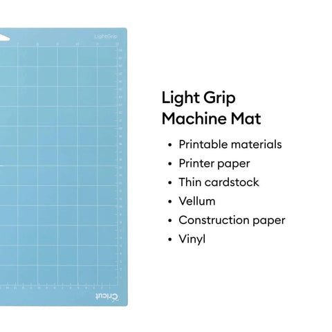 Cricut cutting mat, 12x12 inches, blue grid, LightGrip for Explore & Maker machines