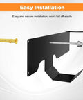 Wall Mounted Floor Jack Stand Storage For Racing Jacks 1.5 To 3 Tons, Universal Wall Rack Mount Brackets, Space Saver, installation close-up