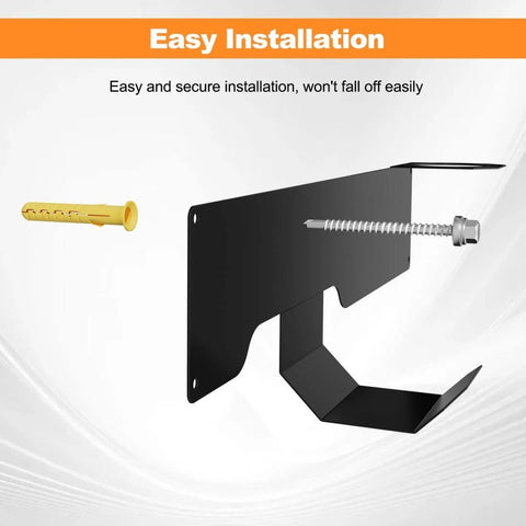 Wall Mounted Floor Jack Stand Storage For Racing Jacks 1.5 To 3 Tons, Universal Wall Rack Mount Brackets, Space Saver, installation close-up