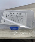 Package of R Clips Cotter Pins Kit 100Pcs Assorted 6 Sizes Carbon Steel Hitch Pin Clips For Threaded Connections In Cars Trucks