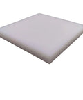 Pro-Grade Heavy-Duty UHMW-PE Plastic Sheet Plate Natural White 10mm Thick 3.937 By 3.937 Inches for Industrial Fabrication and DIY
