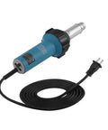 High-Power 1600W 110V Hot Air Welder Gun For Plastic Welding, Adjustable 40 To 600 C, handheld heat gun with cord visible