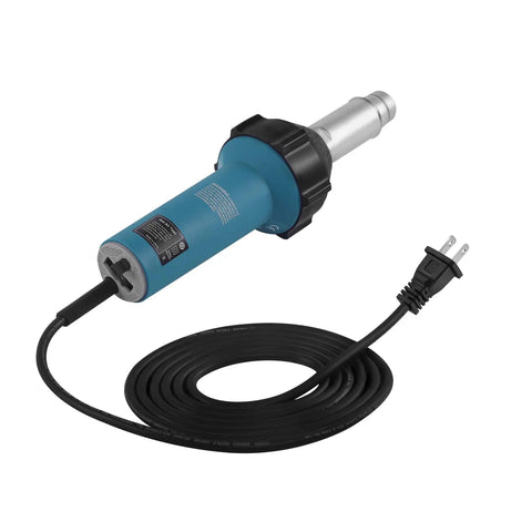 High-Power 1600W 110V Hot Air Welder Gun For Plastic Welding, Adjustable 40 To 600 C, handheld heat gun with cord visible