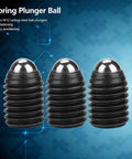 Built Tough M12 Ball Plungers 10 Pack Hex Socket Spring Loaded Carbon Steel workpiece positioning hardware in a detailed view.