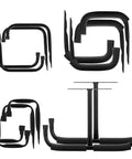 Heavy Duty Garage Ceiling Hooks Set With 12 Hooks For Ladders, Bikes, And Tools For Pros And DIYers Overhead Rack Kit