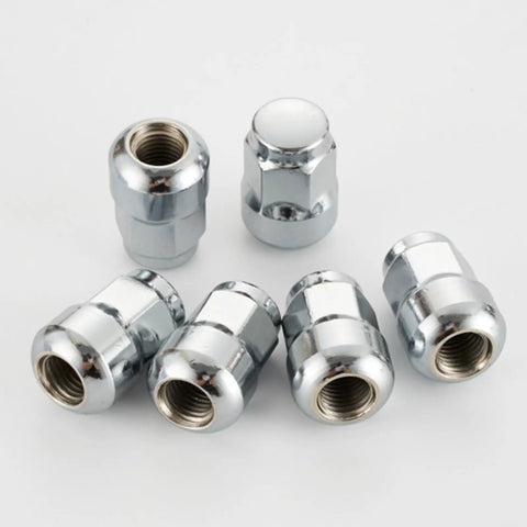 24 Pack Silver Chrome Lug Nuts That Rock Your Wheels, Heavy Duty Steel Thread Repair Kit For Trucks And Cars, Tough High Strength Screws Built To Last Without The Hassle Of Custom Fitting.