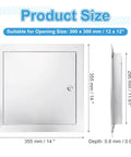 Built Like A Tank 12 By 12 Inch 304 Stainless Steel Access Panel dimensions and flush mount design for clean access.