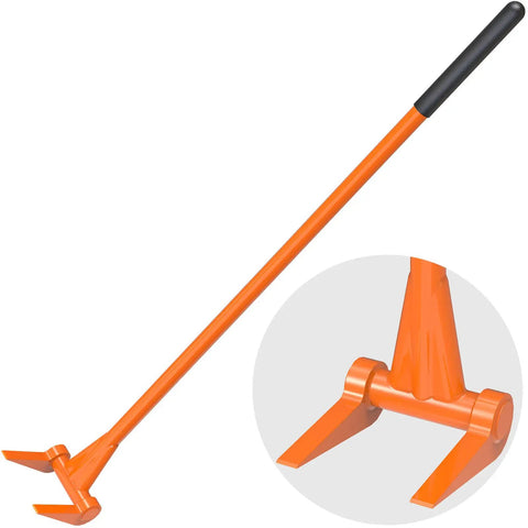 Heavy Duty Pallet Breaker With 48 Inch All Steel Handle Built Tough Fully Welded Pallet Buster Industrial Deck Board Removal Tool Non Slip Grip Pry Bar For Easy And Effortless Board Removal