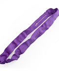 Aerial Lyra Hoop Rigging Set Gig Ready With Polyester Round Slings, Heavy-Duty Lifting Strap, Purple 1ft 8in, 5300 lb capacity