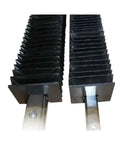 Durable CNC Linear Guide Bellows Cover Shield For Compatible Rails, Heavy Duty Machine Protection Guard showing front angle