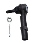 Beefy Front Tie Rods Replacement For 2007-2014 Cadillac Escalade And 2007-2013 Chevy Silverado 1500 Suburban 1500 Avalanche EXT Durable Steering Rods For Smooth, Dependable Steering Performance. Black steel front outer tie rod end with castle nut and cotter pin