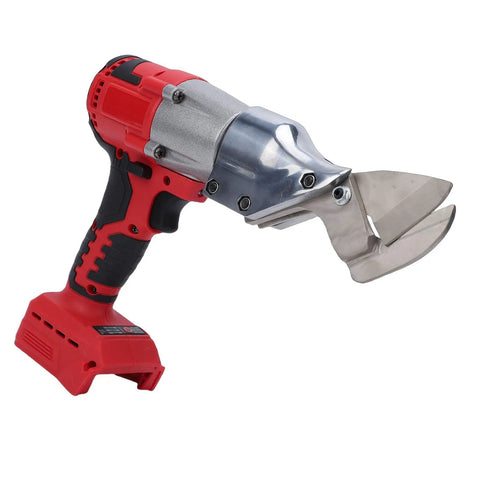 Powerhouse Cordless Sheet Metal Cutter With Variable Speed And 360 Rotating Head, heavy-duty electric shears with stainless steel blade.