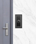 Adhesive Video Doorbell Mount For Video Doorbell Wired 2021 Release, No Drill, installed on a marble wall near a door