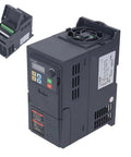Beefy 11 kW 380V Three Phase Variable Frequency Drive VFD Inverter With Soft Start Kit For Heavy Duty Industrial AC Motor Speed Control Precise Tuning High Efficiency Converter Rig Works Hard, black metal unit with fan and control panel